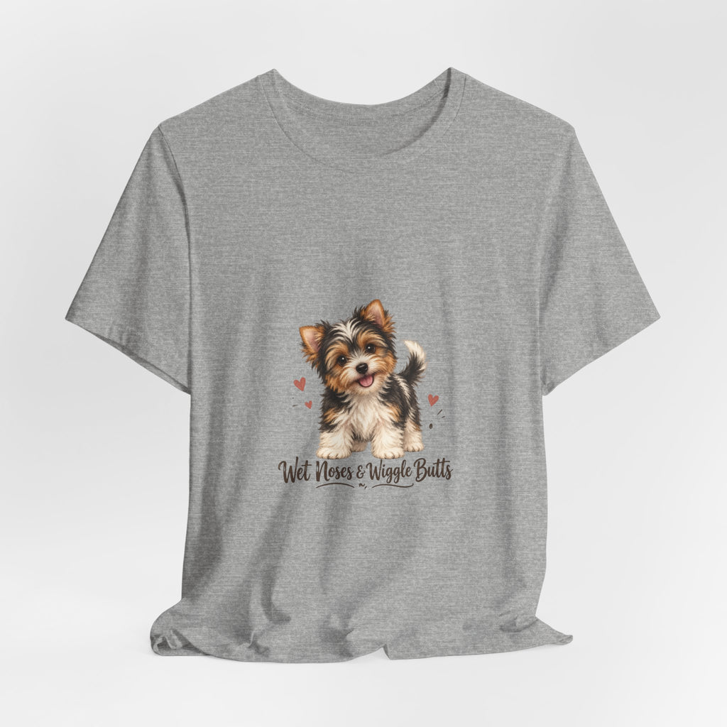 Wet Nose & Wiggle Butts Yorkie Lover T-Shirt