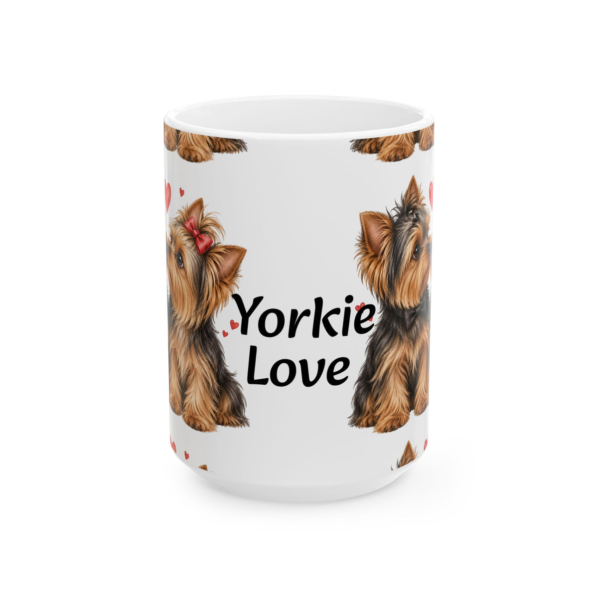 Yorkie Love Ceramic Mug – Yorkshire Terrier Dog Lover Coffee Cup