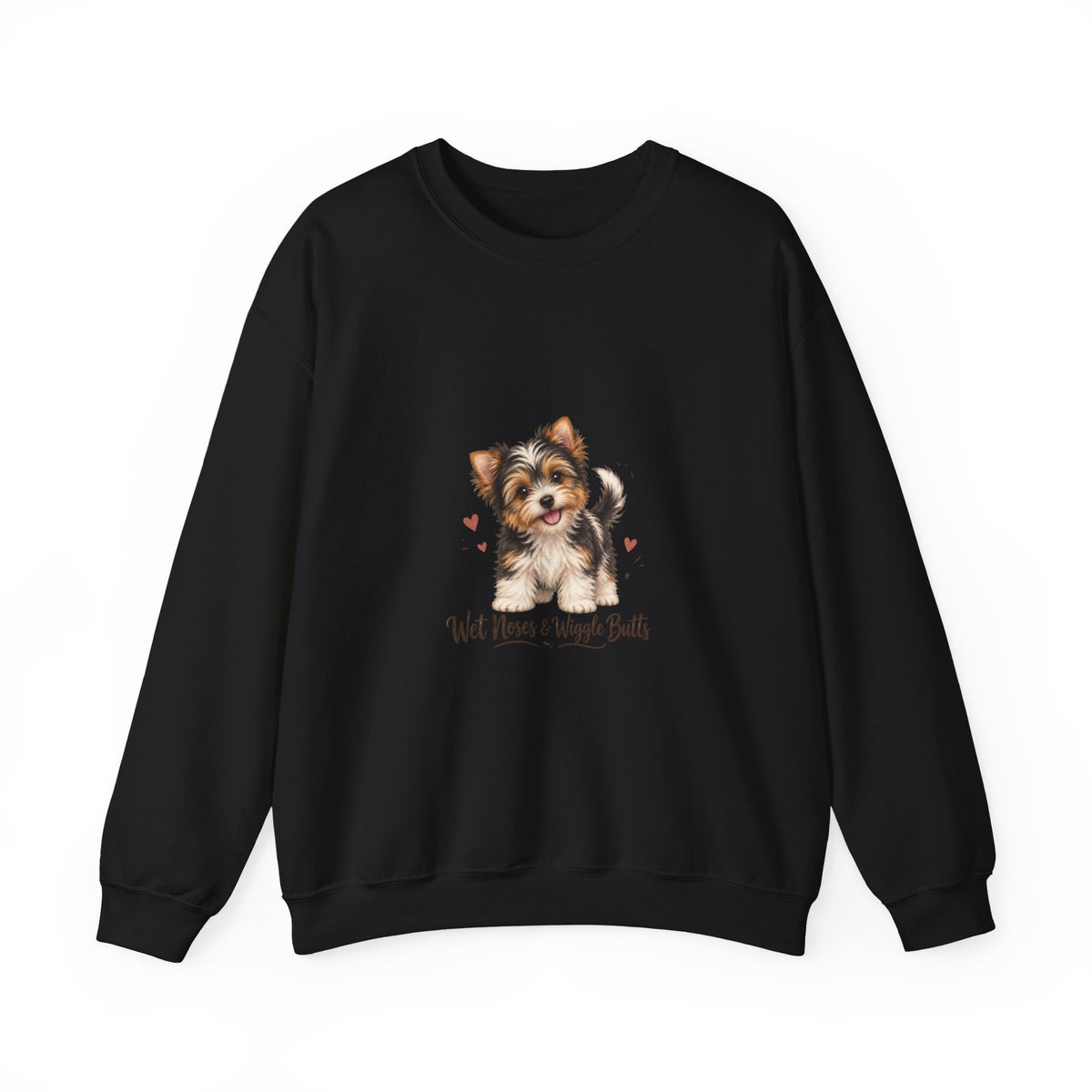 Yorkshire Terrier “Wet Noses & Wiggle Butts” Crew neck Sweatshirt