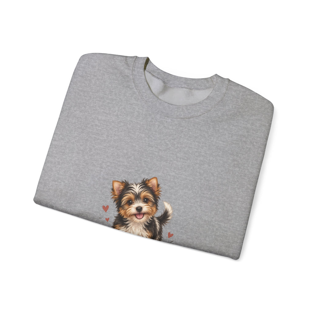 Yorkshire Terrier “Wet Noses & Wiggle Butts” Crew neck Sweatshirt