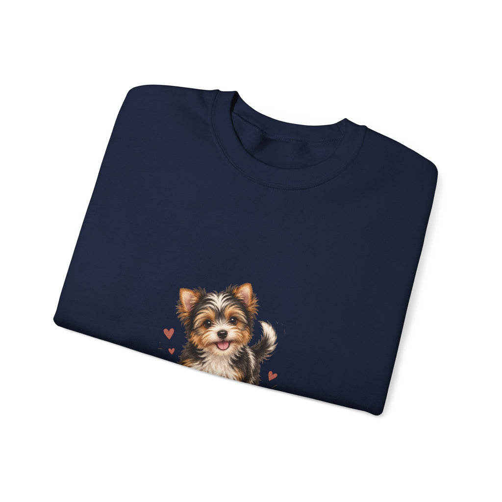 Yorkshire Terrier “Wet Noses & Wiggle Butts” Crew neck Sweatshirt
