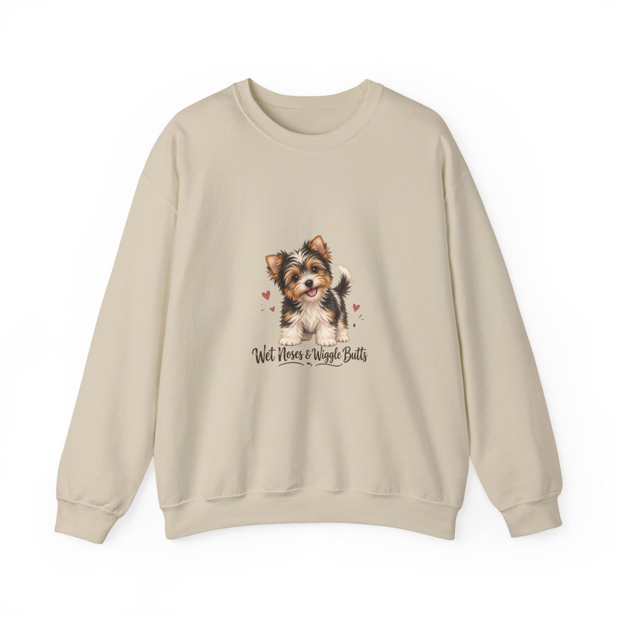 Yorkshire Terrier “Wet Noses & Wiggle Butts” Crew neck Sweatshirt