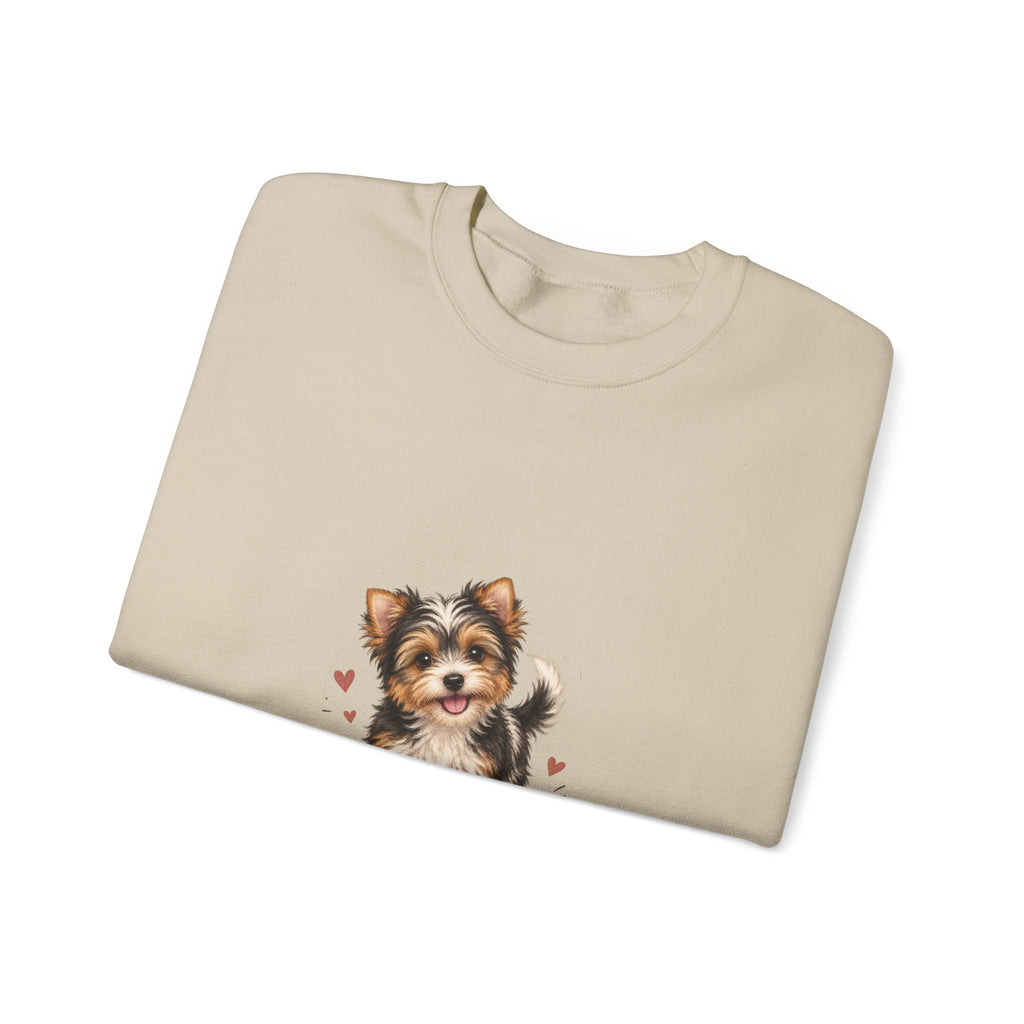 Yorkshire Terrier “Wet Noses & Wiggle Butts” Crew neck Sweatshirt