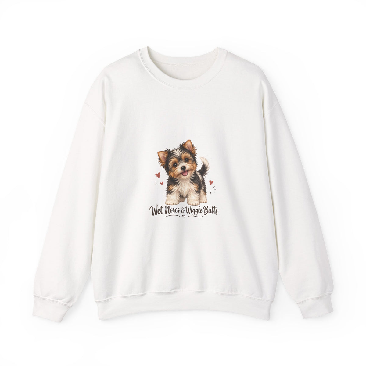 Yorkshire Terrier “Wet Noses & Wiggle Butts” Crew neck Sweatshirt