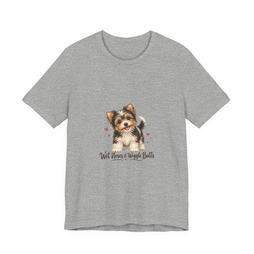 Wet Nose & Wiggle Butts Yorkie Lover T-Shirt