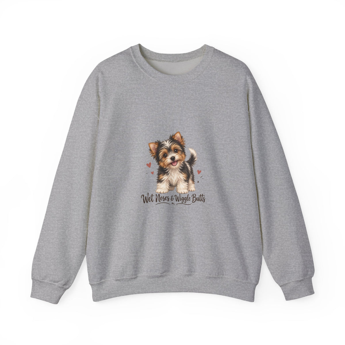Yorkshire Terrier “Wet Noses & Wiggle Butts” Crew neck Sweatshirt
