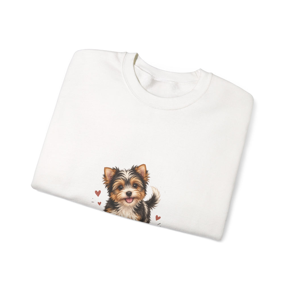 Yorkshire Terrier “Wet Noses & Wiggle Butts” Crew neck Sweatshirt